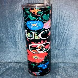 Luxury inspired insulated tumbler w/reusable straw